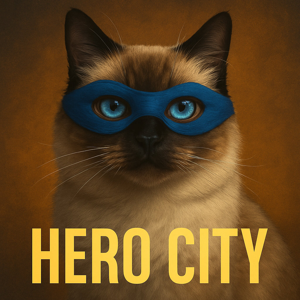 HERO CITY STICKER - CAT