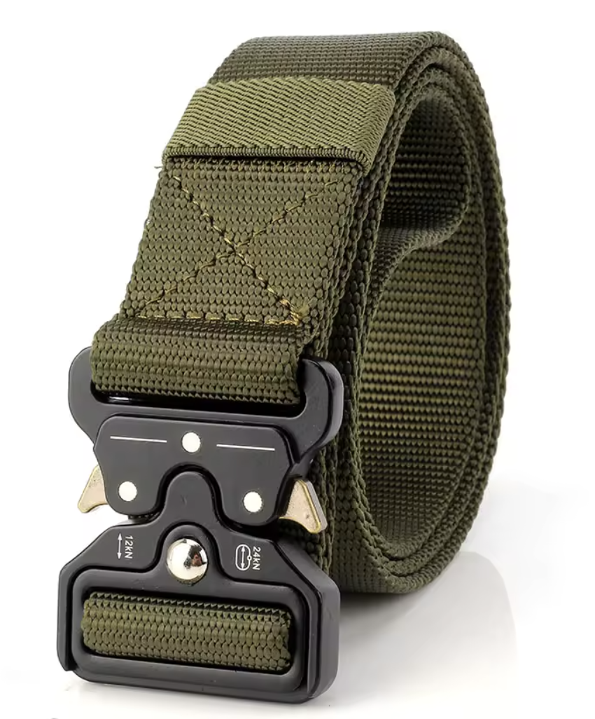 TACTICAL NYLON BELT - Black/Green
