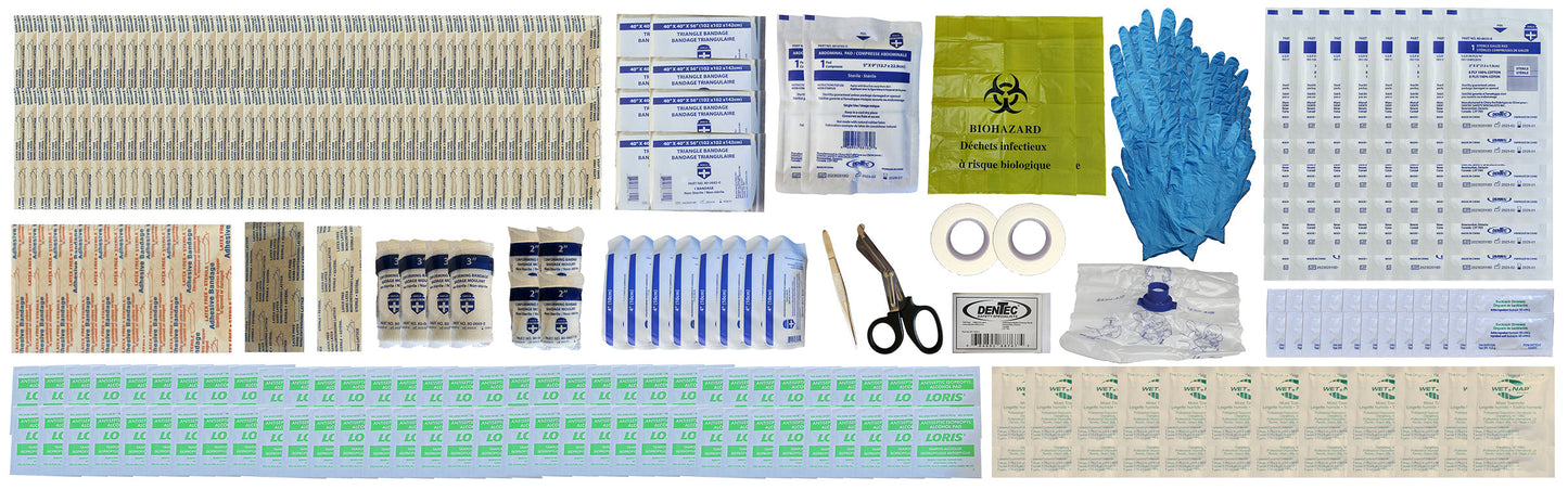 CSA Z1220 - 17 TYPE 2 LARGE FIRST AID KIT(51-100 Workers), Plastic Box