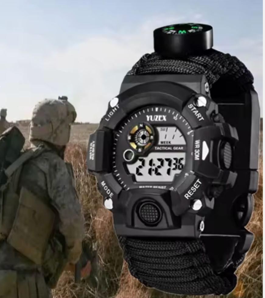 TACTICAL WATCH - Black/Green