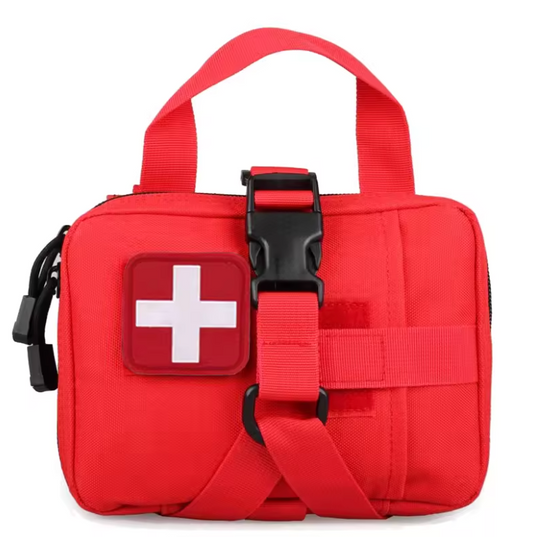 RED TACTICAL MEDICAL POUCH (Empty)