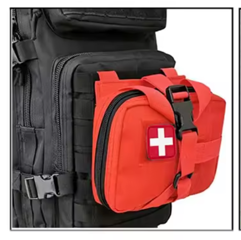 RED TACTICAL MEDICAL POUCH (Empty)