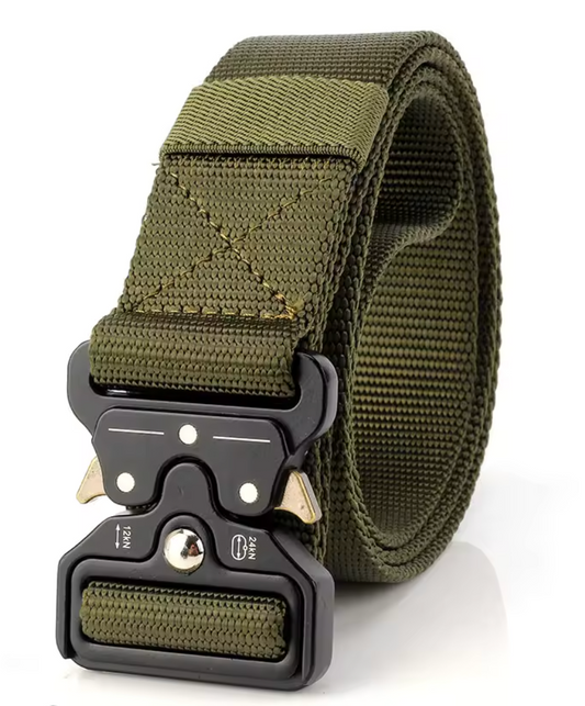 TACTICAL NYLON BELT - Black/Green