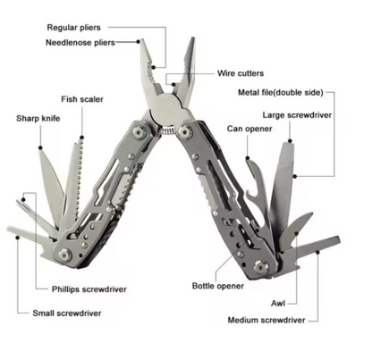 TACTICAL 13 IN 1 MULTITOOL - Black